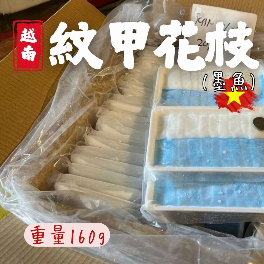 19592705268-紋甲花枝刺身 紋甲花枝生魚片 (160g/20P)