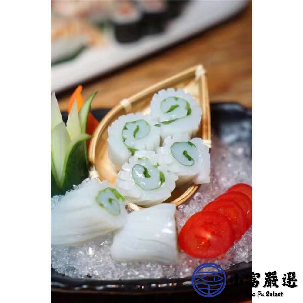 紋甲花枝刺身 紋甲花枝生魚片 花枝 花枝生魚片(160g/盒)-圖片-3