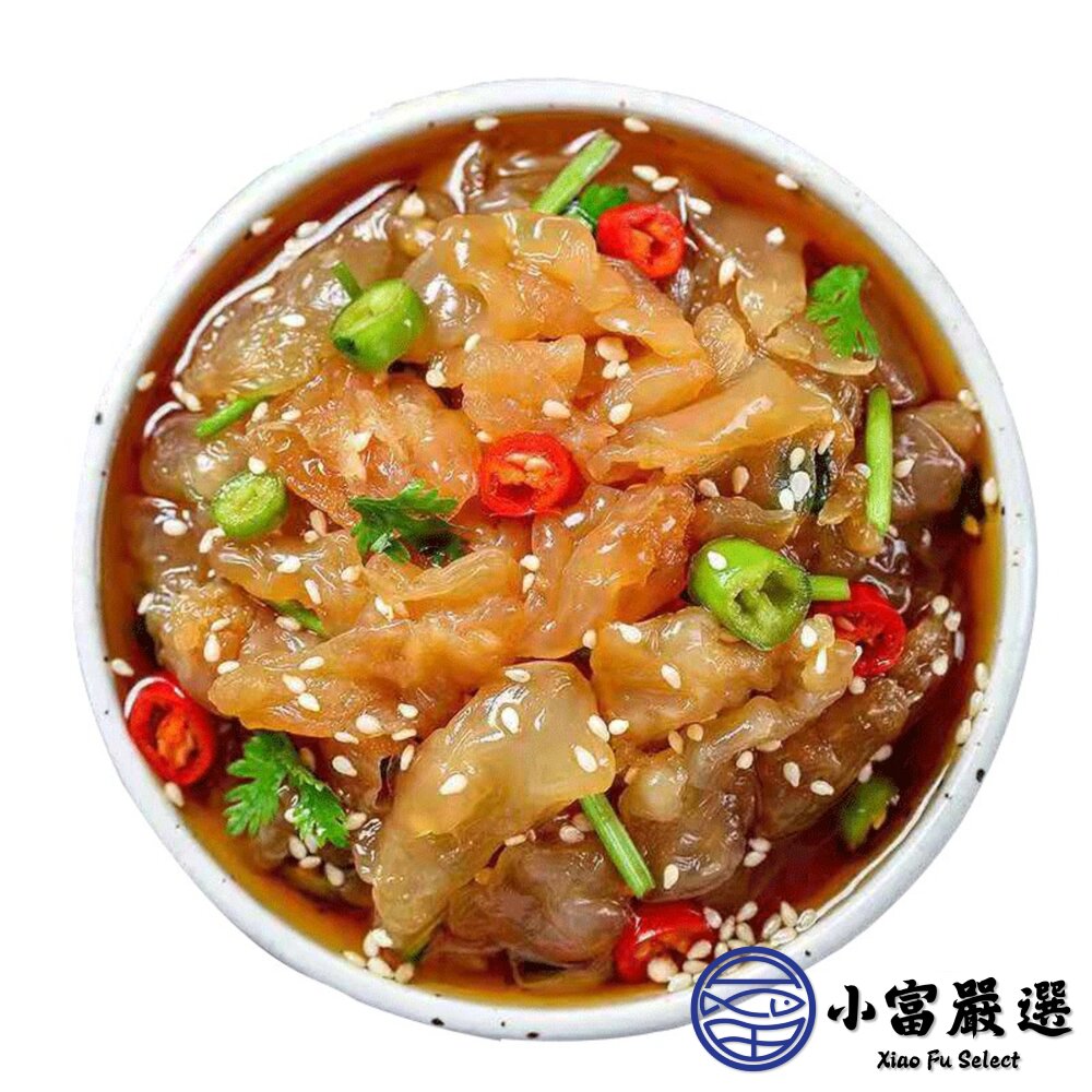 頂級調味海蜇絲 海蜇絲 調味涼拌海蜇絲 海蜇絲 (1000g/固形物435/包)-圖片-1