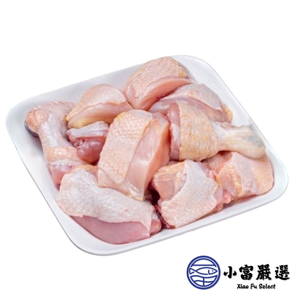 雞腿切塊 雞腿塊 帶皮雞腿塊 骨腿丁 美國雞肉 進口雞 (1000g/包)-圖片-1