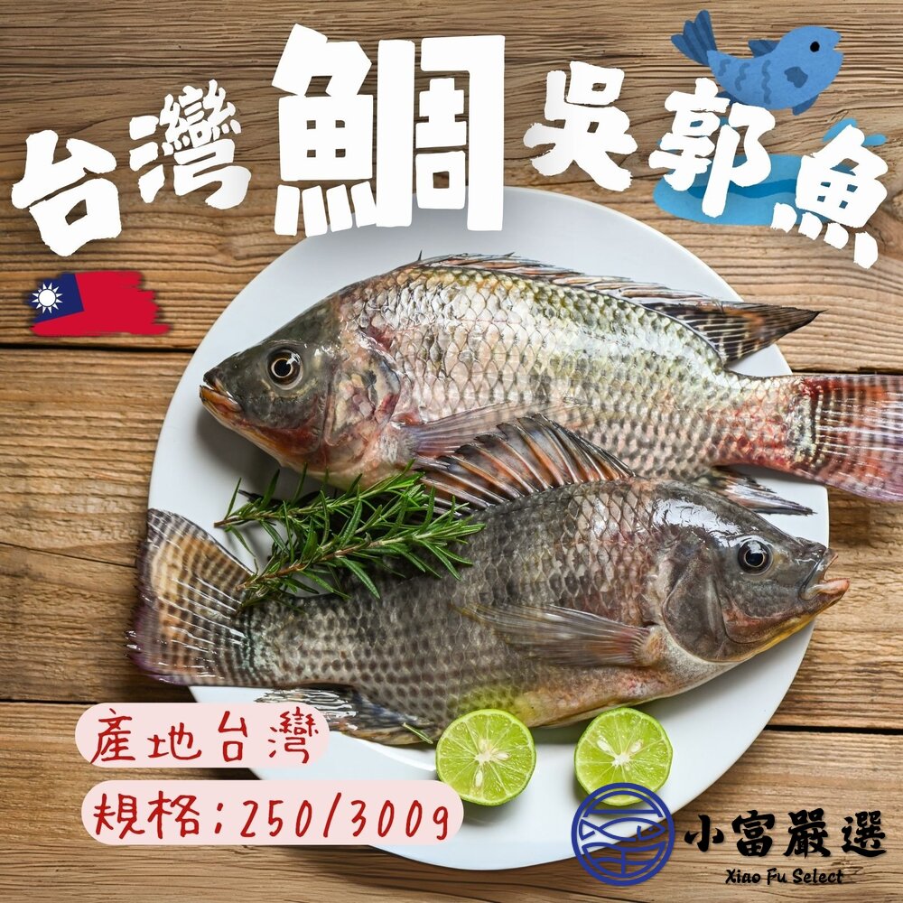 台灣鯛吳郭魚 三去吳郭魚 台灣鯛 三去台灣鯛魚 吳郭魚 約30尾 (300/400g/尾) 封面照片