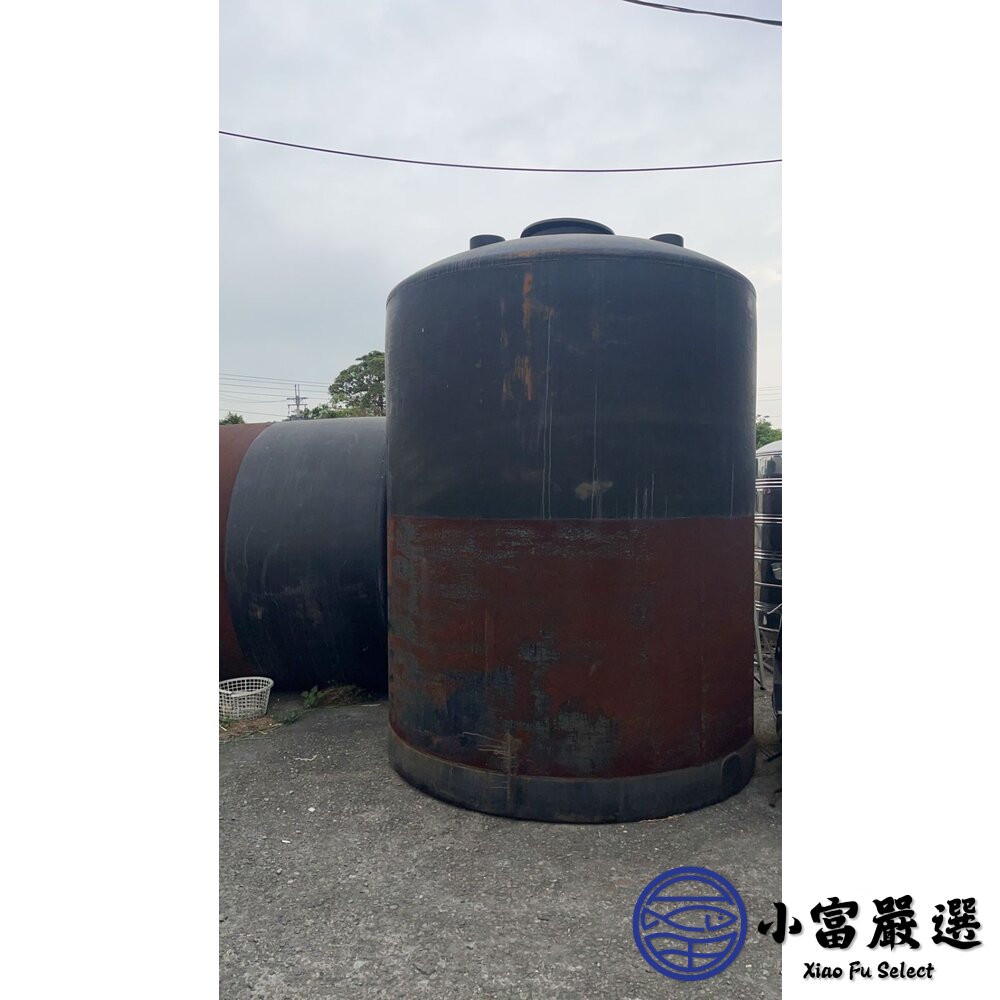241219100203-二手 塑膠水塔 PT化學儲槽水塔(黑) 標準規格 噸 L 尖峰塑膠水塔