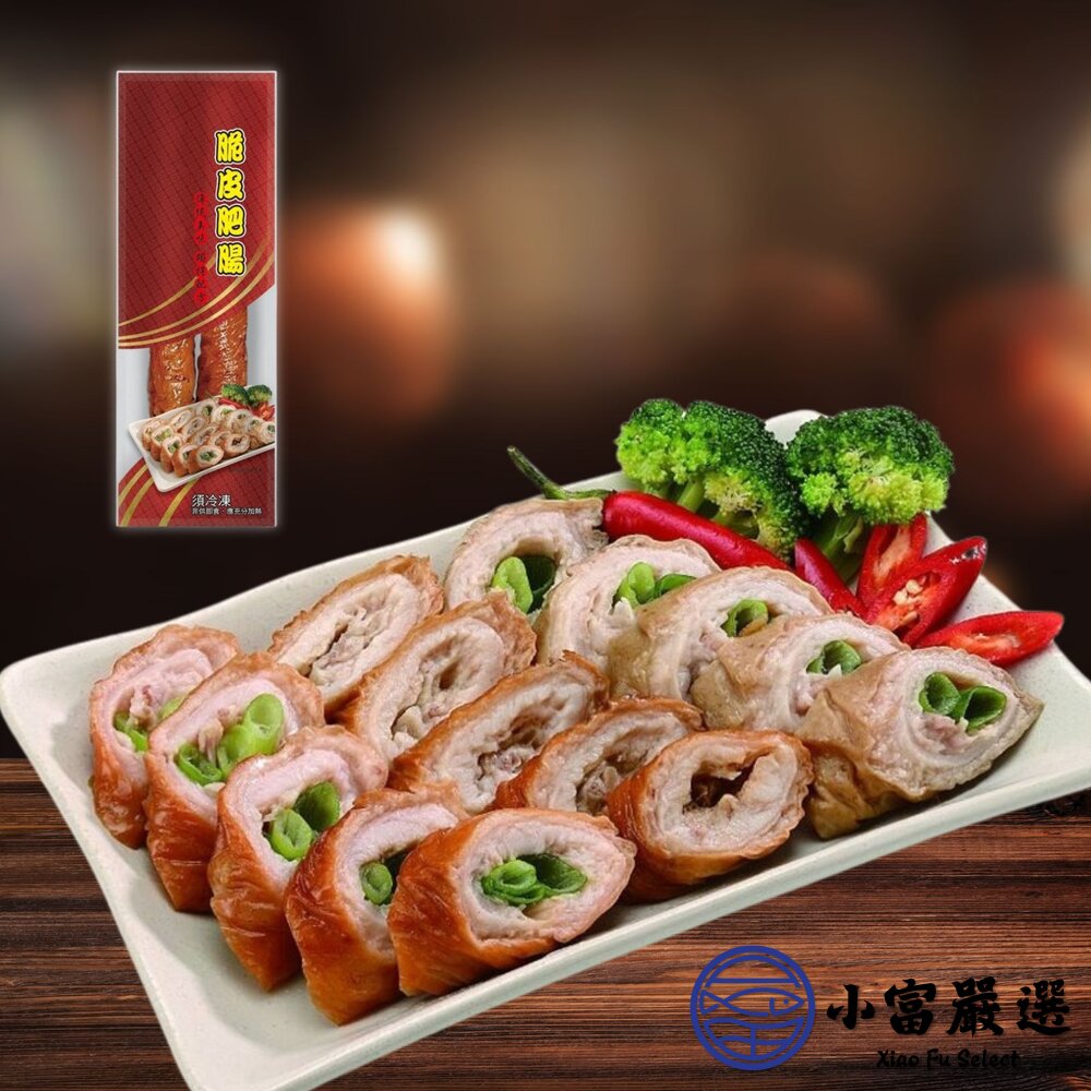 台灣國產 脆皮肥腸 調理脆皮肥腸含蔥 真空包裝 (200g/包)-圖片-2