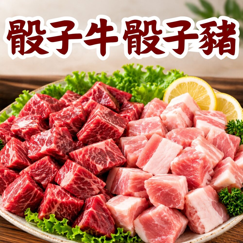 250608052027-南美骰子牛 巴拉圭骰子牛/台灣骰子豬 方塊牛 原味牛 (200g/包)