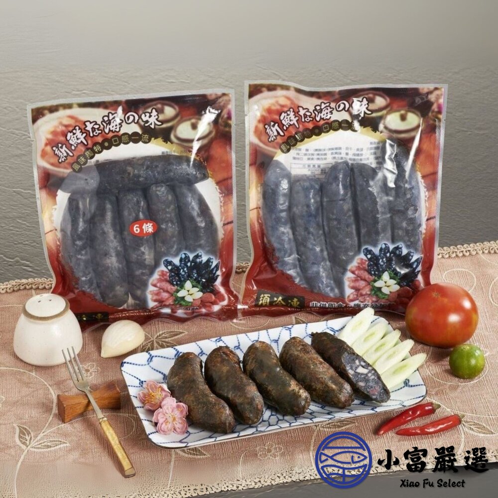 老牌墨魚香腸6條(300克/包) 烏賊香腸-圖片-2
