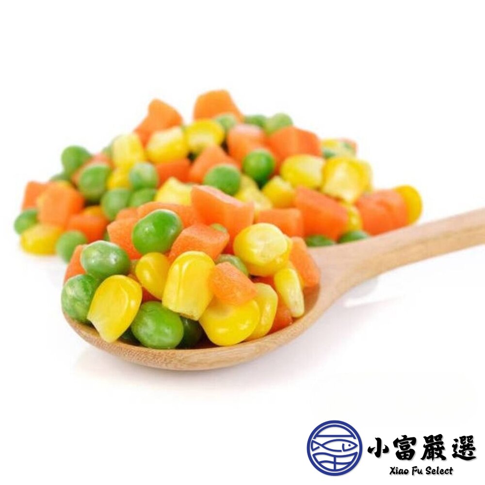 炒飯專用冷凍三色豆 玉米粒 紅蘿蔔丁 青豆仁 綜合蔬菜 (1000g/包)-圖片-1