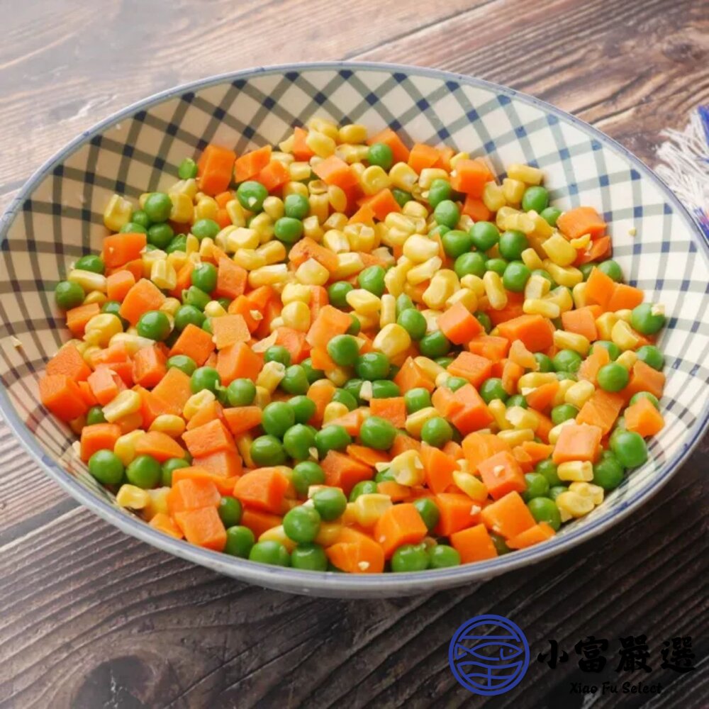 炒飯專用冷凍三色豆 玉米粒 紅蘿蔔丁 青豆仁 綜合蔬菜 (1000g/包)-圖片-3