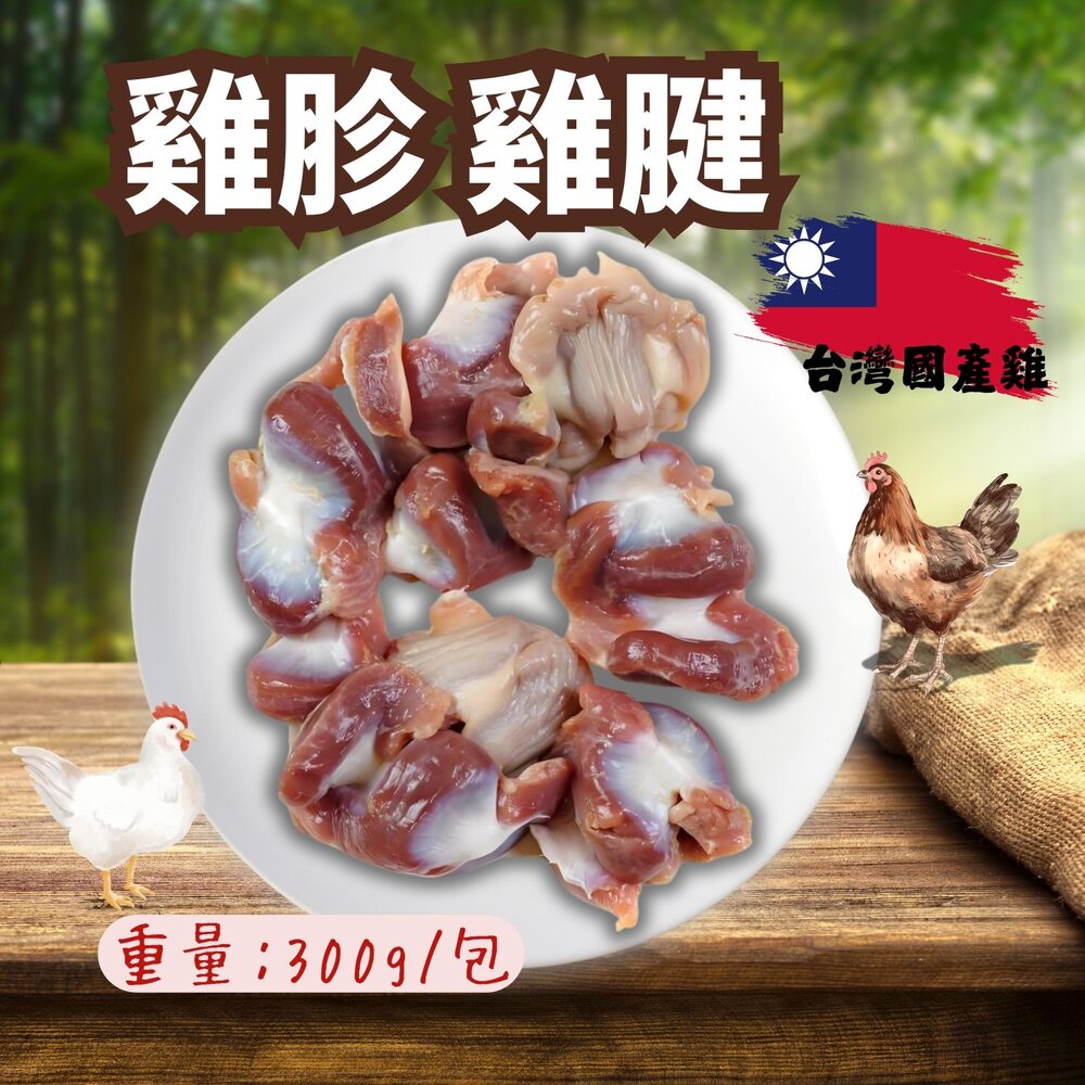 26451570302-台灣雞胗 台灣雞腱 國產雞肉 雞胗 雞腱 (300g/包)