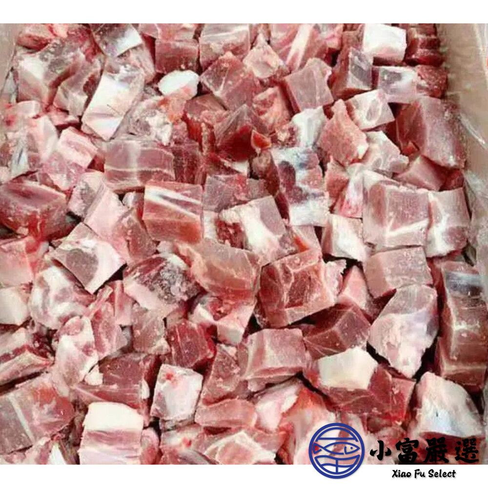 27504187392-肉品豬肉類-豬肉角-:豬肉丁600g=1台斤 產地台灣 台灣豬  進口豬肉加工品
