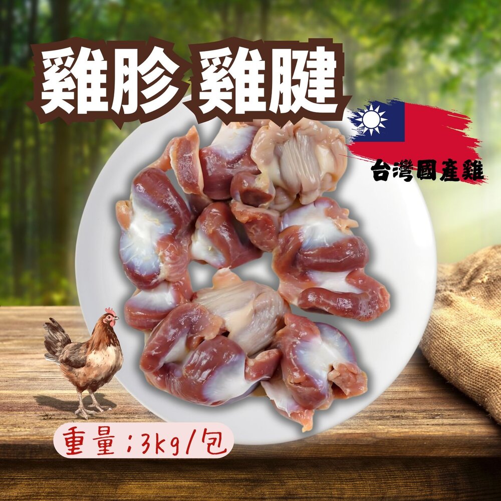 28651569953-國產雞肉 雞胗 雞腱 台灣雞胗 台灣雞腱 (3000g/包)