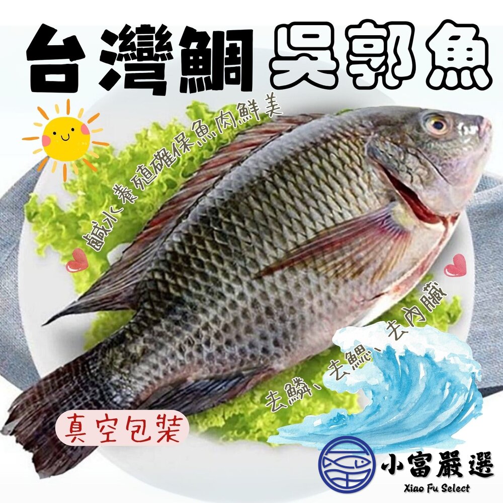 台灣三去吳郭魚 台灣鯛 (重量300/400g 包10%保護冰) 封面照片