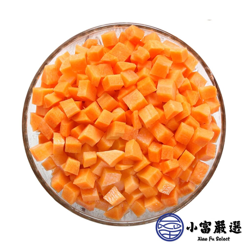 紅蘿蔔丁 紅蘿蔔塊 紅蘿切丁 冷凍紅蘿蔔 胡蘿蔔 (1000g/包)-圖片-1