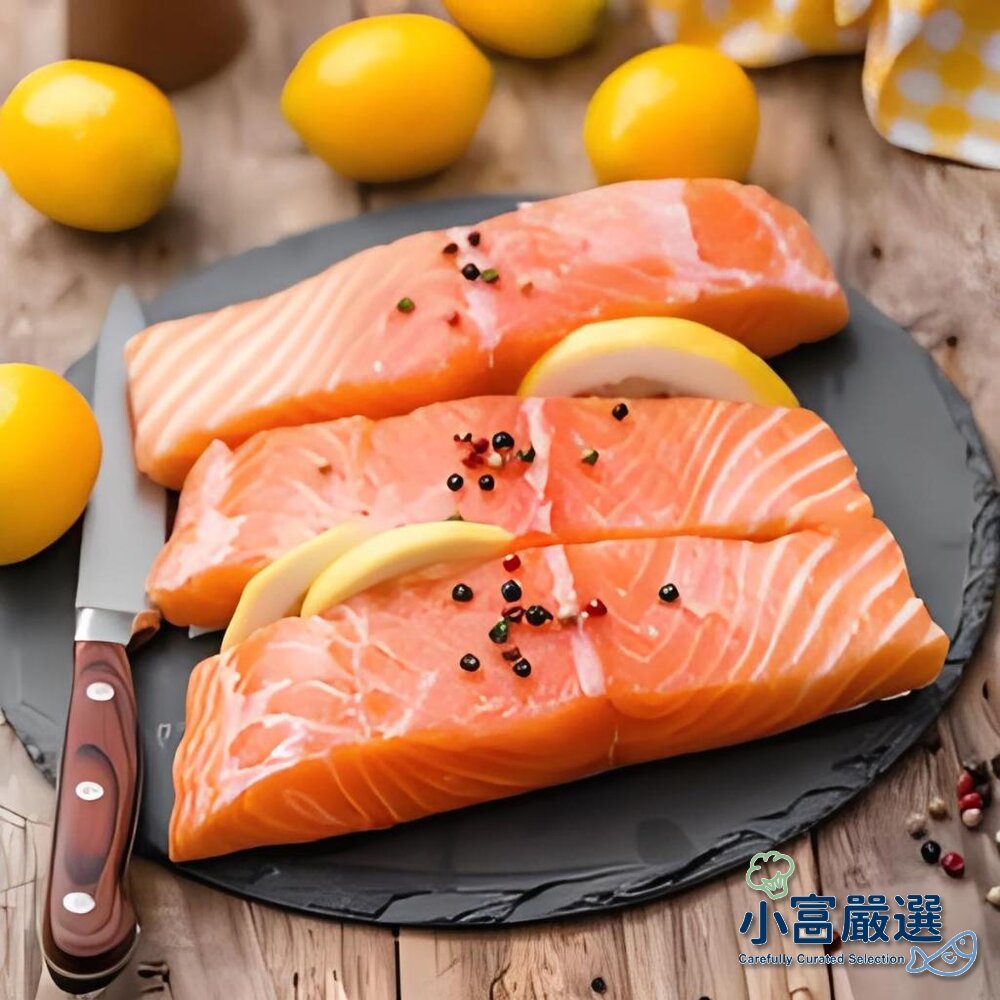 3983814178-鮮類鮭魚類-智利鮭魚-(鮭魚菲力切塊P級)-無紙板純重量140g