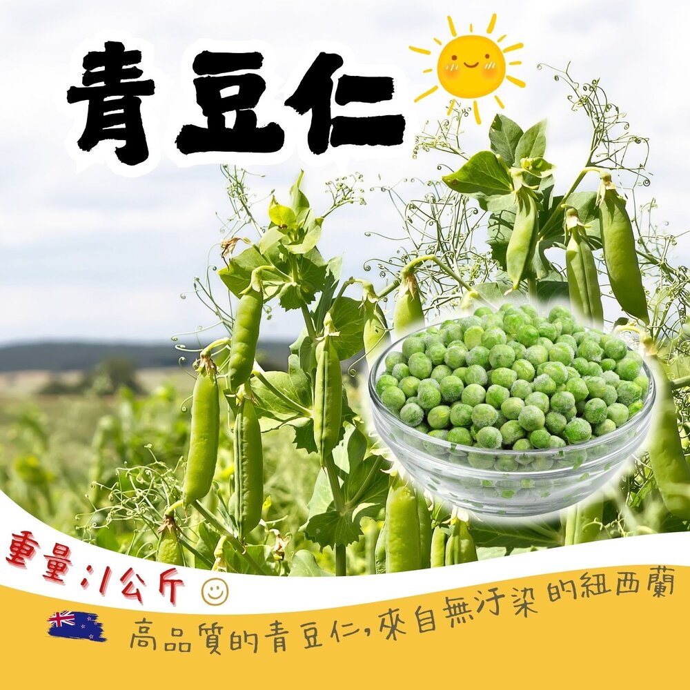 4792721964-冷凍青豆 青豆仁 冷凍青豆仁 鮮凍青豆仁 (1000g/包)