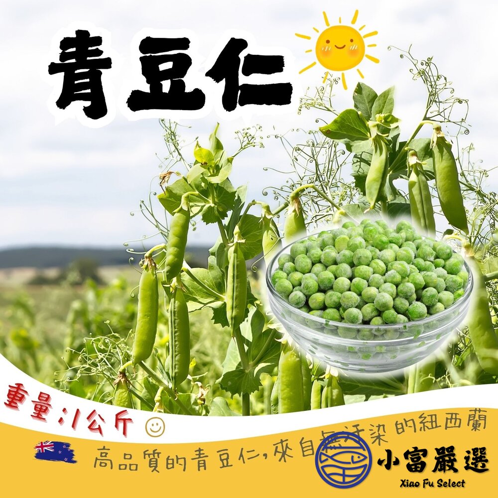 冷凍青豆 青豆仁 冷凍青豆仁 鮮凍青豆仁 (1000g/包) 封面照片