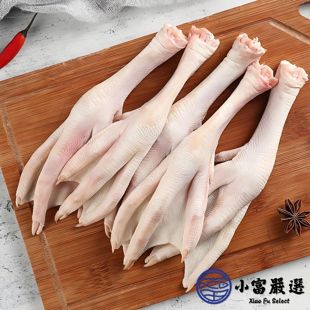 台灣屠宰 生鮮鵝腳 生鮮鵝爪 生鮮鵝掌 水晶鵝掌(10支裝/800g/包)-圖片-3
