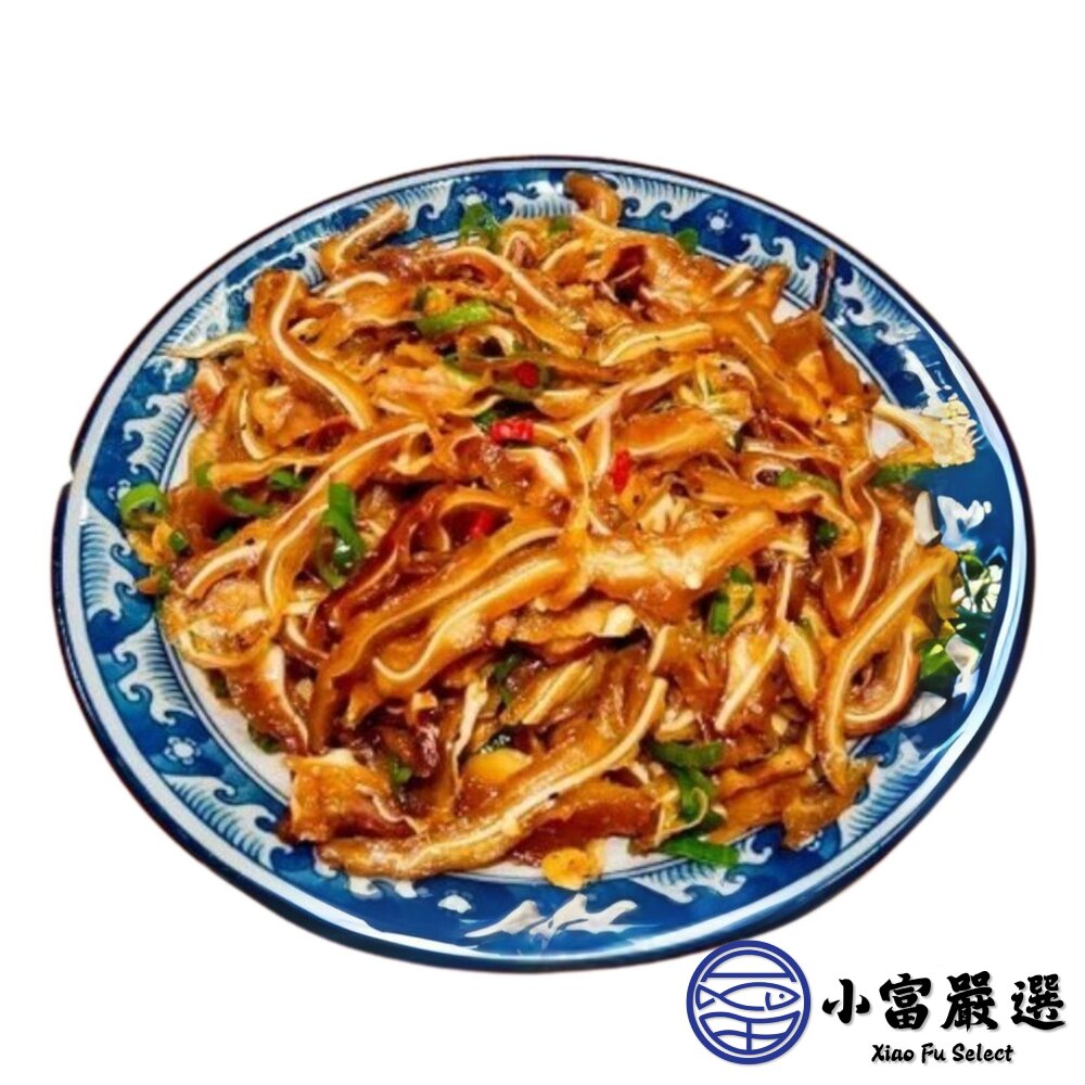 煙燻豬耳朵豬頭皮 煙燻豬耳絲 滷過再煙燻獨家秘方製作 (600g/包)-圖片-1