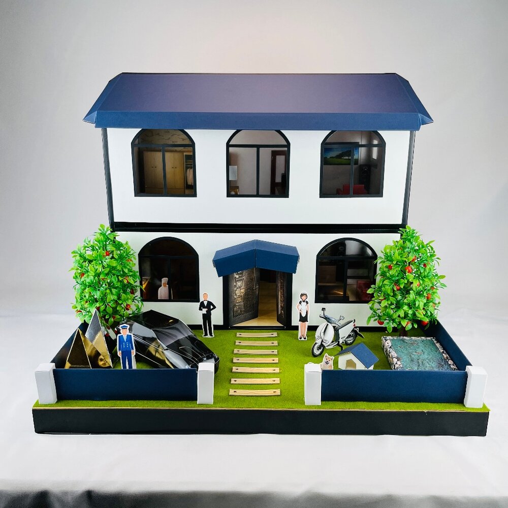 【台中35年老店】鄺儷閣 紙紮房子 紙紮屋 紙屋 紙紮房 元寶 金條 蓮花 蓮花紙 元寶紙 蓮花塔 庫錢 拜拜用品 封面照片