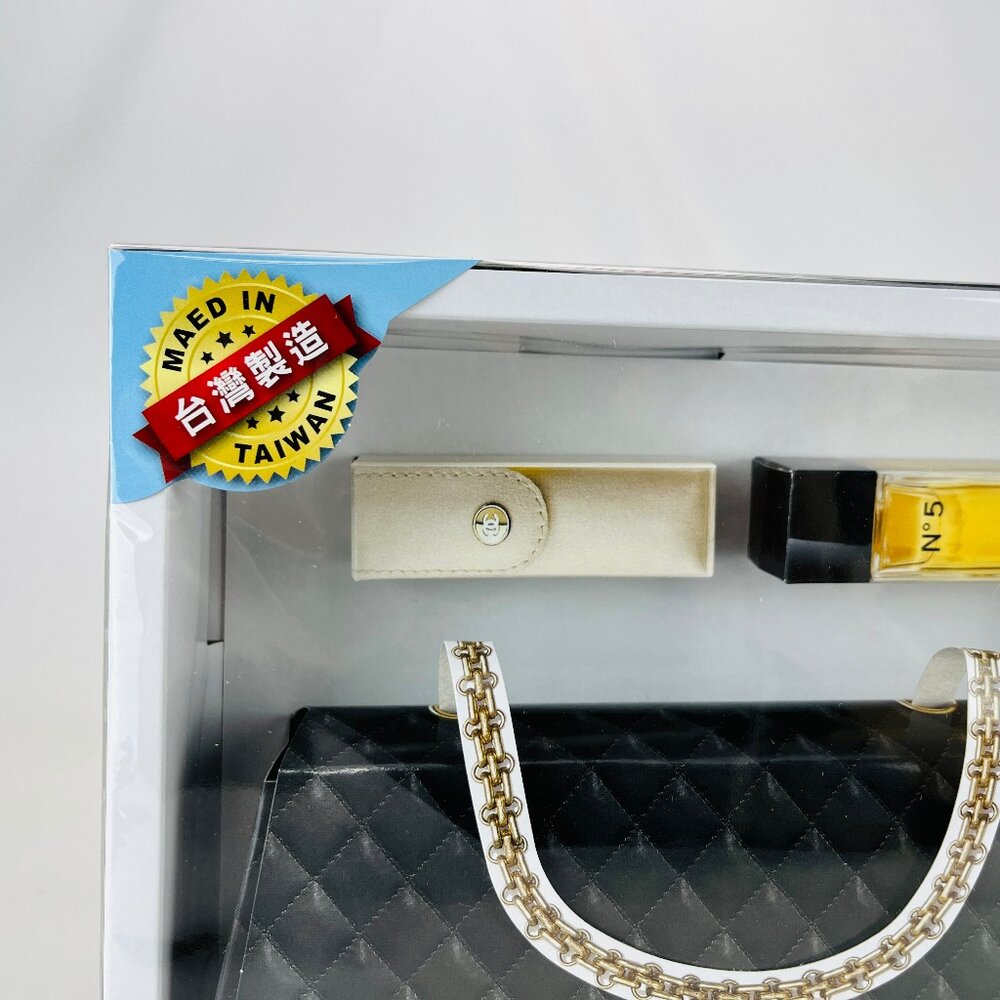 【台中35年老店】香奈兒皮包香水組 紙紮香奈兒 紙紮皮包 紙紮香水 元寶 金條 蓮花 庫錢 蓮花塔 拜拜用品 紙紮屋 紙-圖片-4