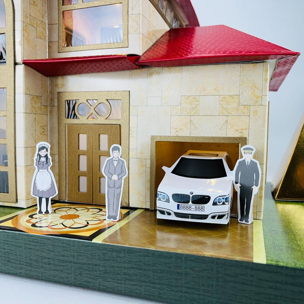 【台中35年老店】紙紮迷你金銀屋 元寶 金條 蓮花 蓮花紙 元寶紙 蓮花塔 庫錢 拜拜用品 紙紮屋 紙屋 紙房子-圖片-7