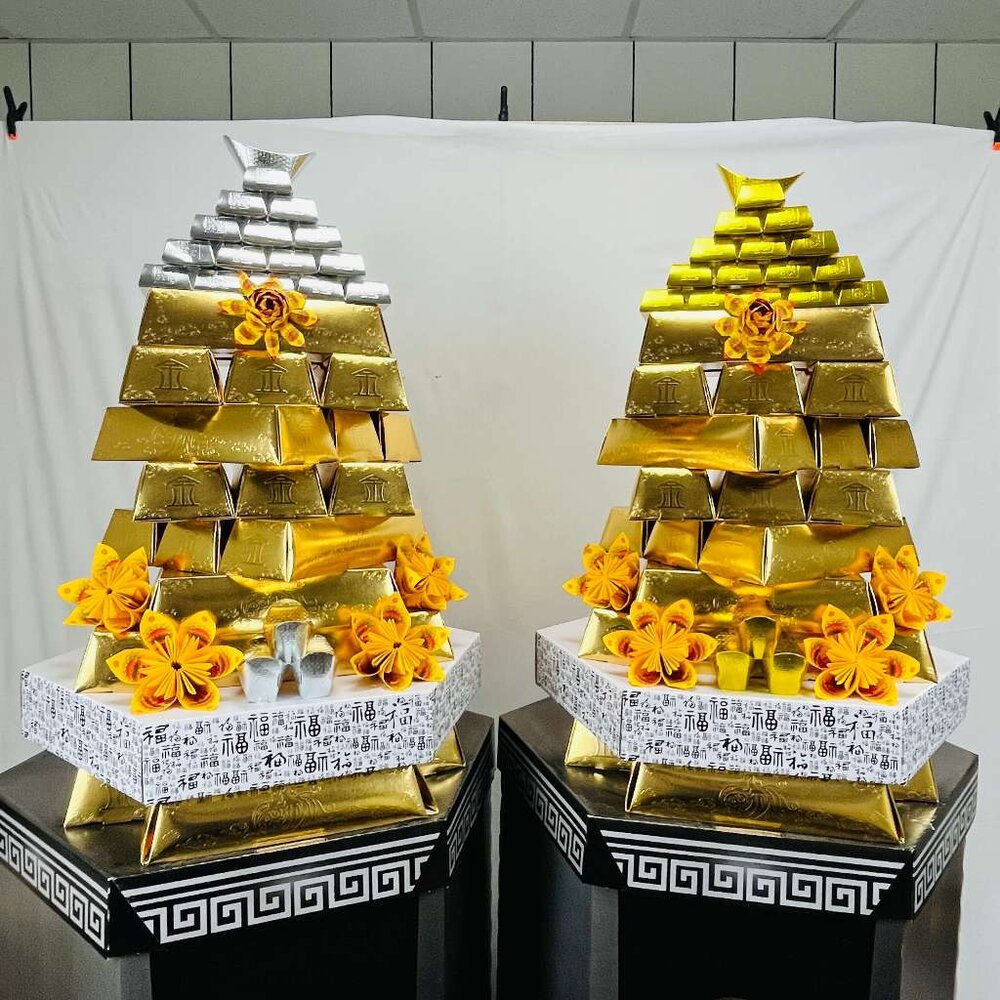 【台中35年老店】金紙/紙紮 蓮花塔/金條塔/九轉 蓮花 限台中地區配送 免運 請聊聊客服-圖片-8