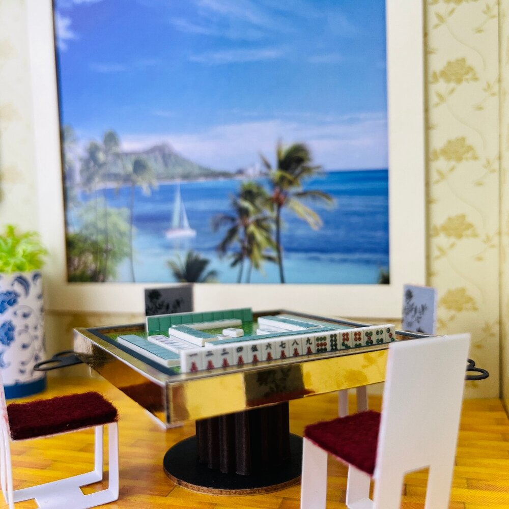 【台中35年老店】紙紮卡拉麻將情境禮盒 紙紮屋 紙紮房 卡拉 麻將 卡拉OK 紙紮麻將-圖片-3