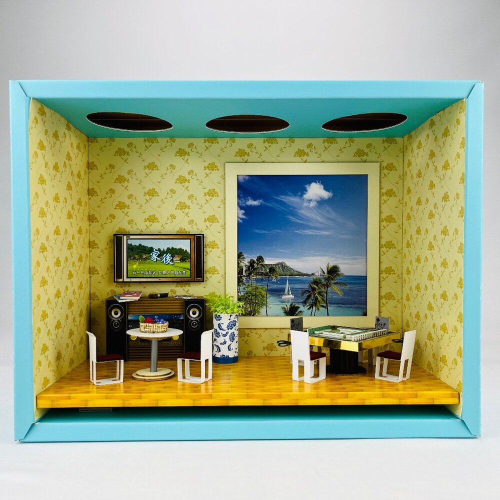 【台中35年老店】紙紮卡拉麻將情境禮盒紙紮屋紙紮房卡拉麻將卡拉OK紙紮麻將