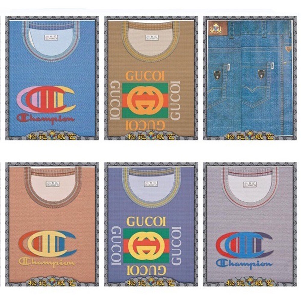 【台中35年老店】紙紮男裝 紙紮男衣 紙紮男衣服 典雅男T-shirt牛仔褲 紙紮男T恤 紙紮男內衣褲 紙紮男衛生衣-圖片-2