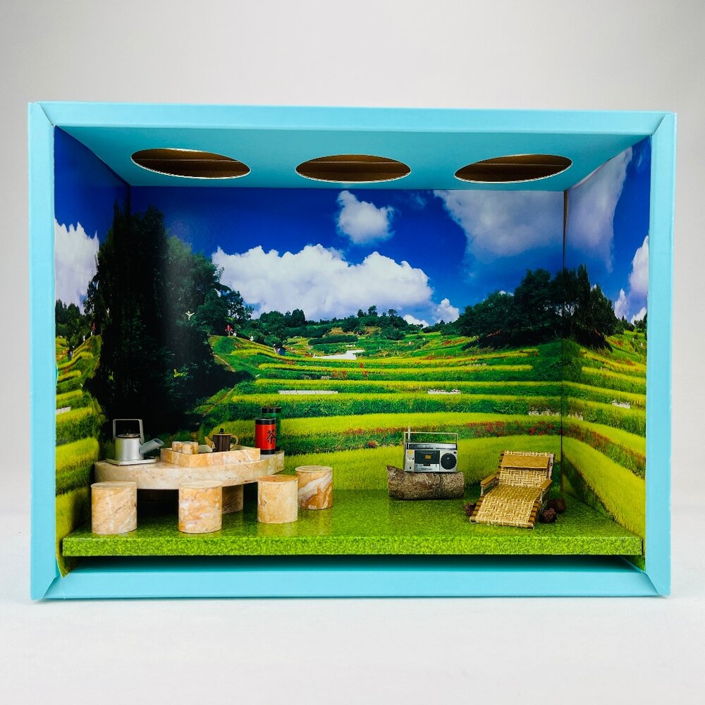 【台中35年老店】紙紮泡茶情境禮盒 紙紮泡茶 紙紮茶具 紙紮屋 祭祀 禮儀 封面照片