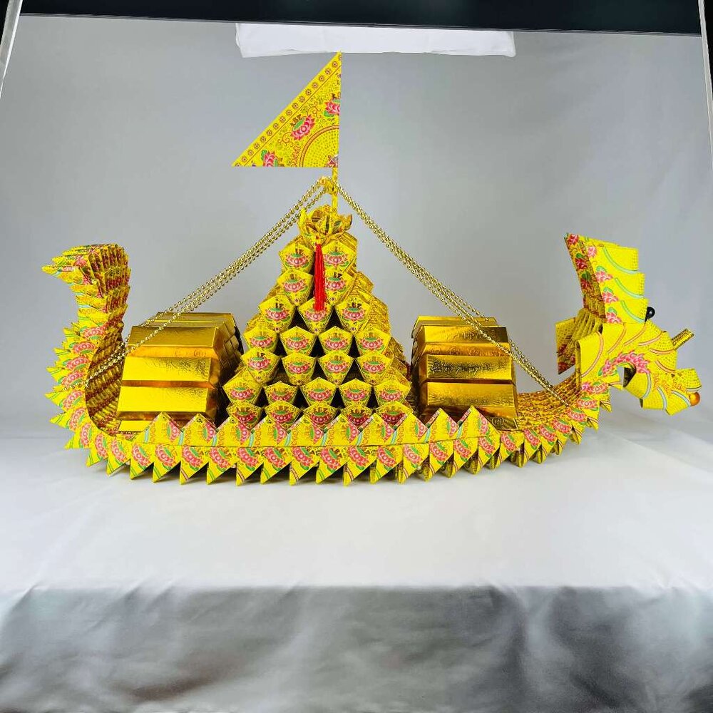 【台中35年老店】金紙/紙紮-龍船 大型-圖片-4