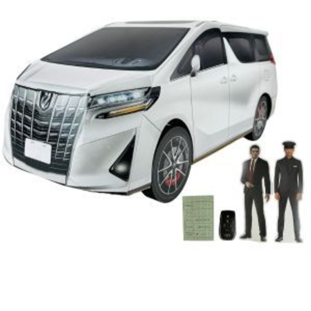 22782414613-【宣羿紙藝】金紙/紙紮-Toyota Alphard 黑/白 阿法 阿爾法 休旅車 蓮花 元寶 禮儀用品 禮儀 模型車