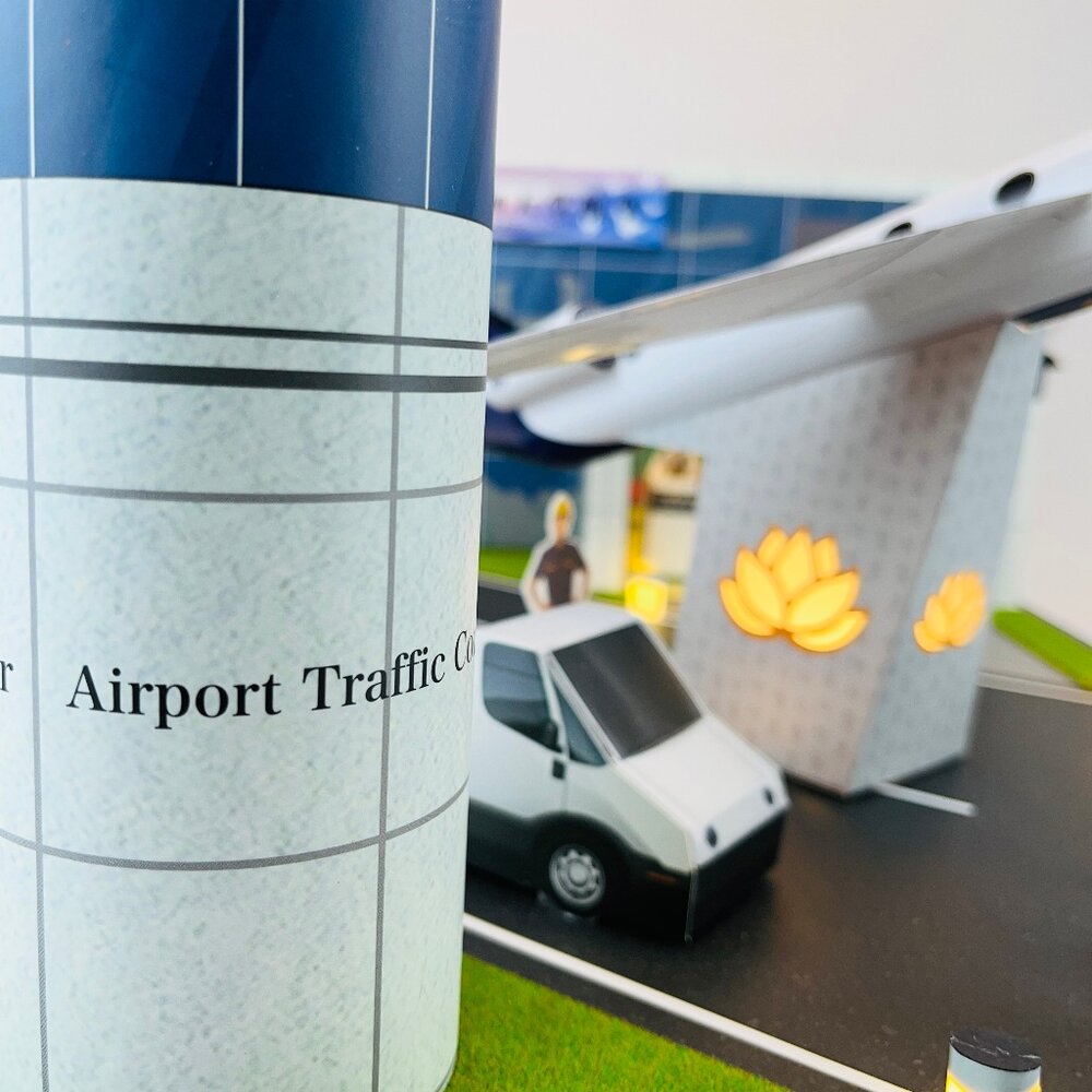 【台中35年老店】紙紮天堂航空機場 紙紮機場 紙紮飛機 祭祀 法會 禮儀-圖片-3