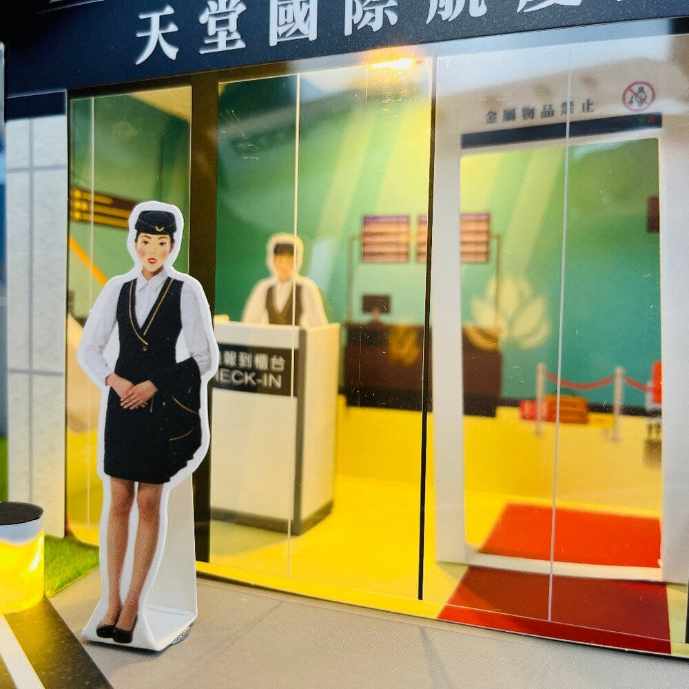 【台中35年老店】紙紮天堂航空機場 紙紮機場 紙紮飛機 祭祀 法會 禮儀-圖片-5