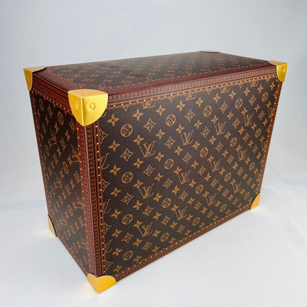 【台中35年老店】紙紮精品LVV皮箱 紙紮皮箱 紙紮寶箱 紙紮 庫錢 蓮花 蓮花塔 紙紮屋 紙屋 喪禮用品 拜拜用品-圖片-4