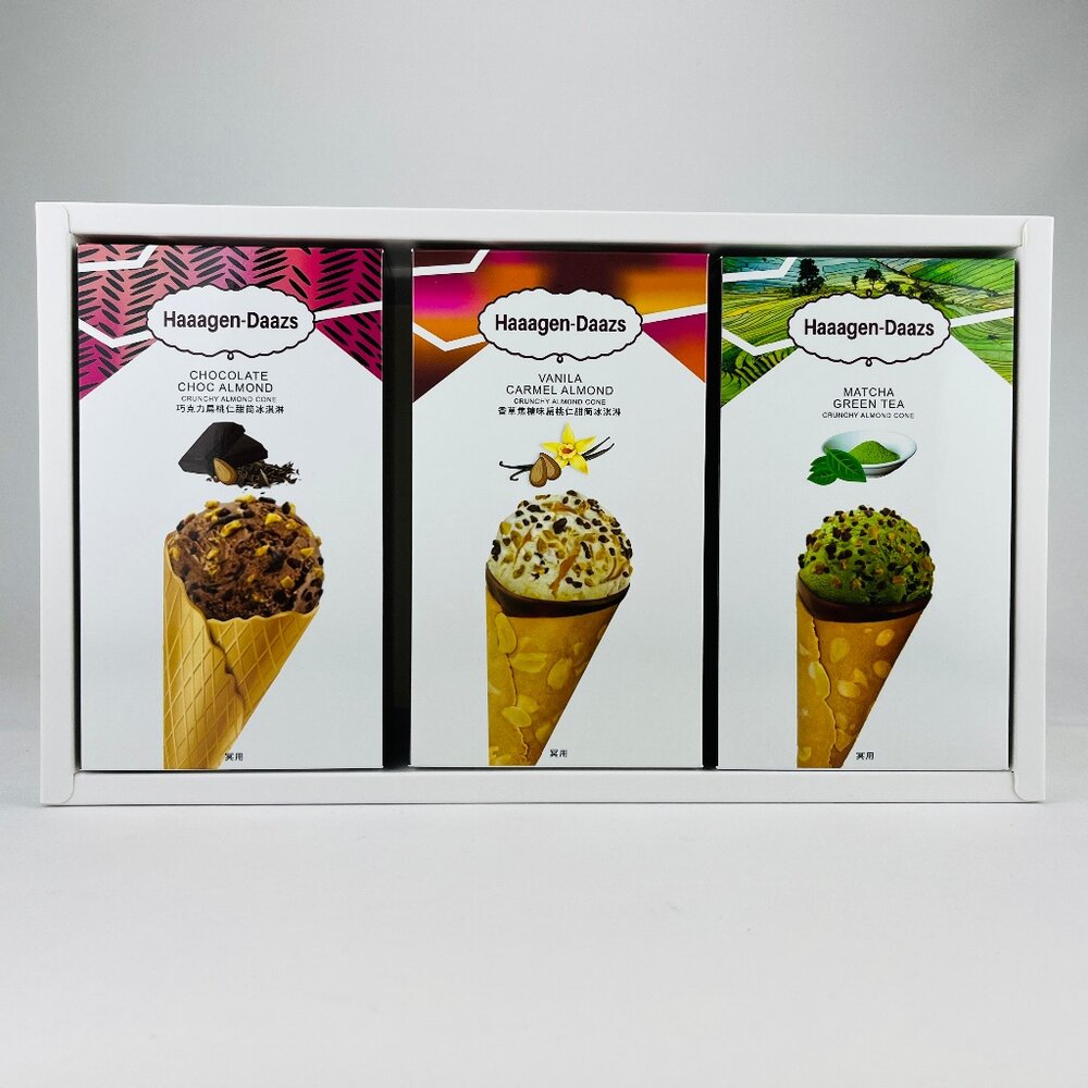 23182050168-【台中35年老店】紙紮Häagen-Dazs 紙紮冰淇淋 紙紮哈根達斯甜筒禮盒 紙紮點心