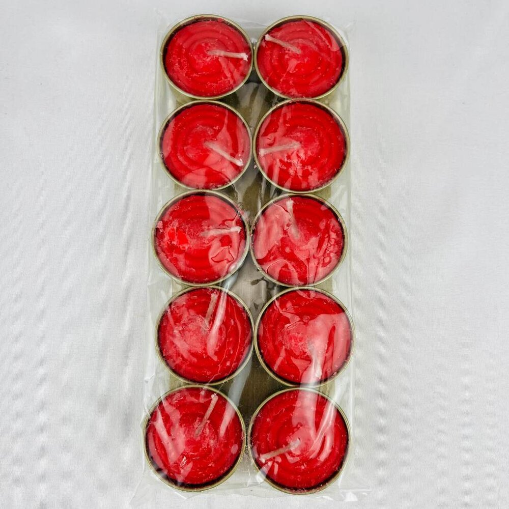 【台中35年老店】小圓燭10入 蠟燭 小圓蠟燭 紙紮 元寶 金條 蓮花 蓮花紙 元寶紙 庫錢 蓮花塔 拜拜用品 小蠟燭-圖片-1