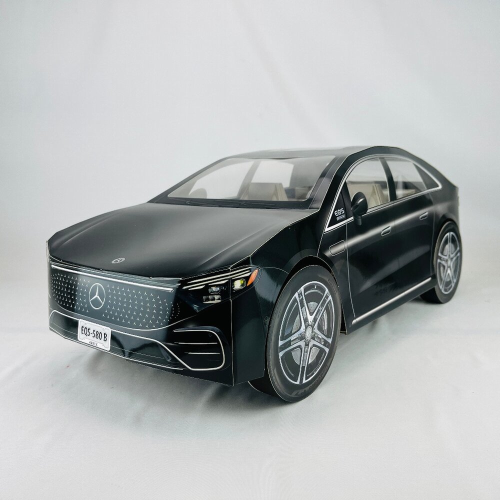 【台中35年老店】紙紮汽車 紙車 Benz EQS580 紙紮 元寶 金條 蓮花 蓮花紙 元寶紙 庫錢 蓮花塔 拜拜用品 封面照片