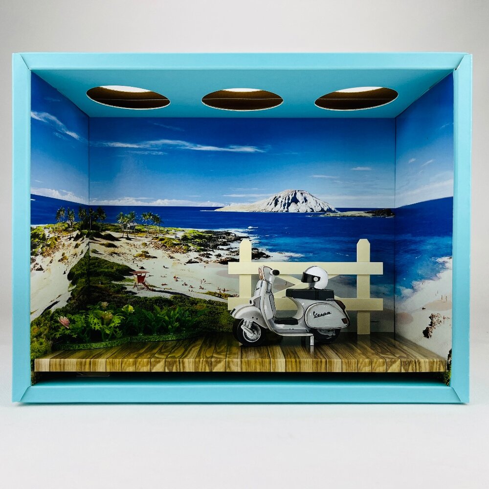 【台中35年老店】紙紮機車情境禮盒 紙紮機車 紙紮車 紙紮 禮儀 祭祀 交通工具 封面照片