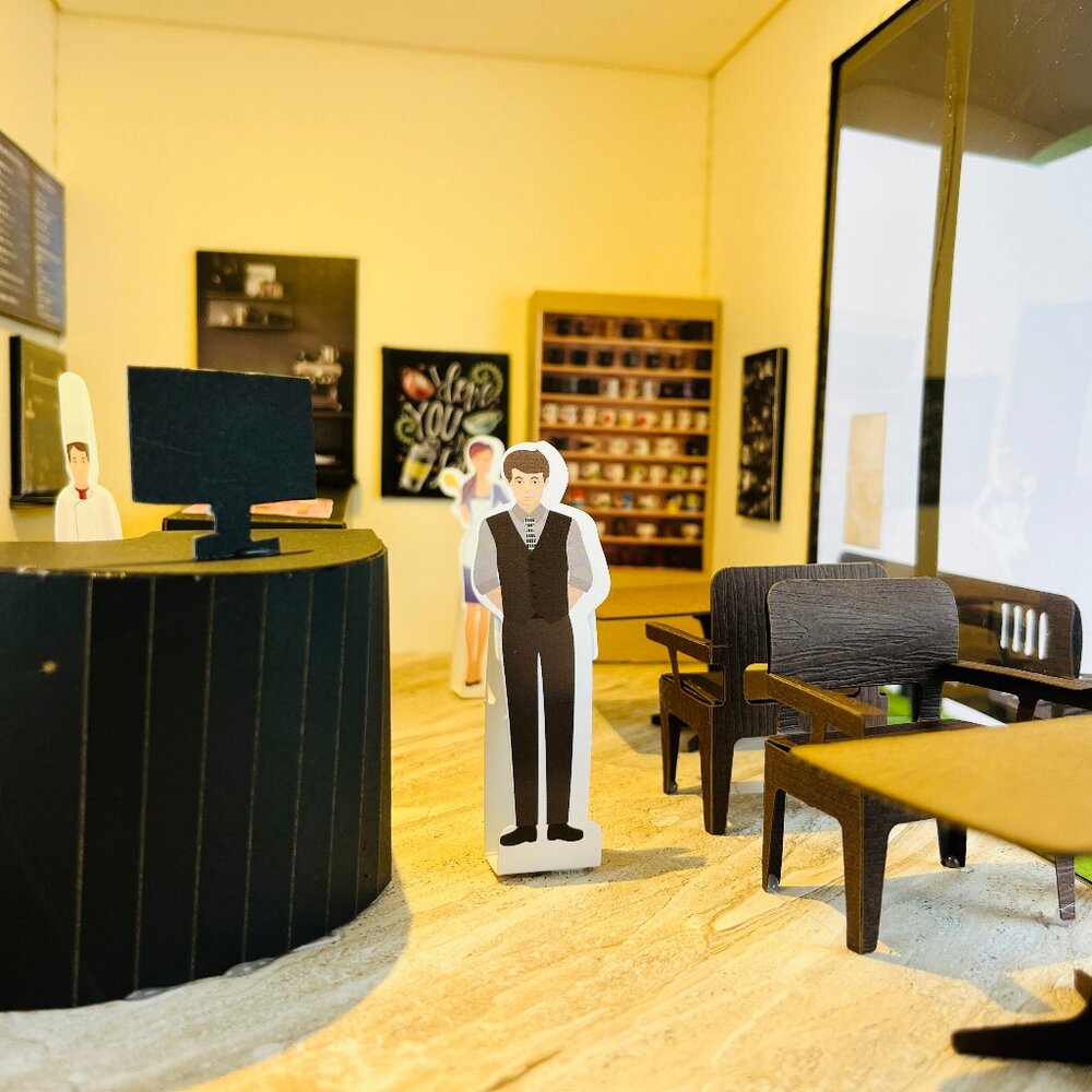 【台中35年老店】紙紮star 星星咖啡廳 紙紮商店 紙紮咖啡店 祭祀 法會 禮儀-圖片-2
