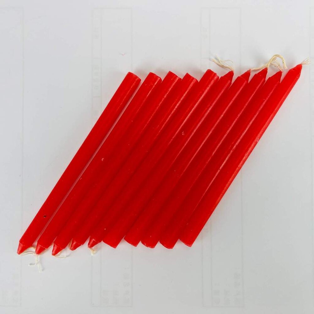 【精選】【台中35年老店】蠟燭 10丁入 紙紮 元寶 金條 蓮花 元寶紙 庫錢 蓮花塔 拜拜用品 小蠟燭 光明燈 酥油蠟-圖片-1