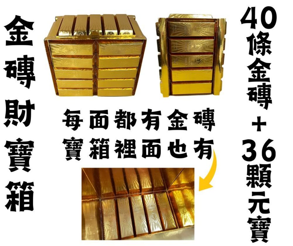 【台中35年老店】金磚財寶箱 元寶 壽生元寶 紙元寶 往生元寶 悲咒元寶 元寶紙 紙紮元寶 蓮花元寶-圖片-2