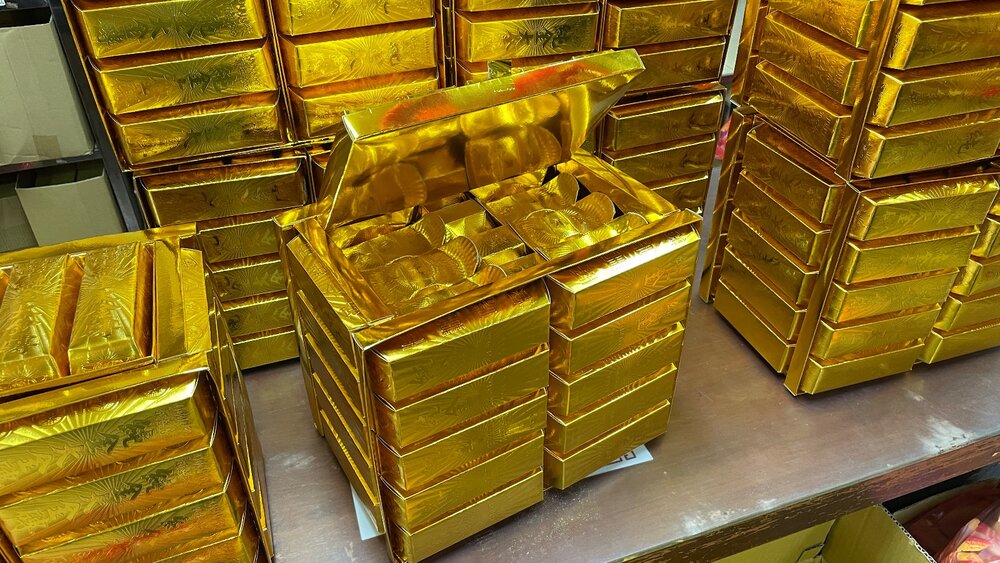 【台中35年老店】金磚財寶箱 元寶 壽生元寶 紙元寶 往生元寶 悲咒元寶 元寶紙 紙紮元寶 蓮花元寶-圖片-7