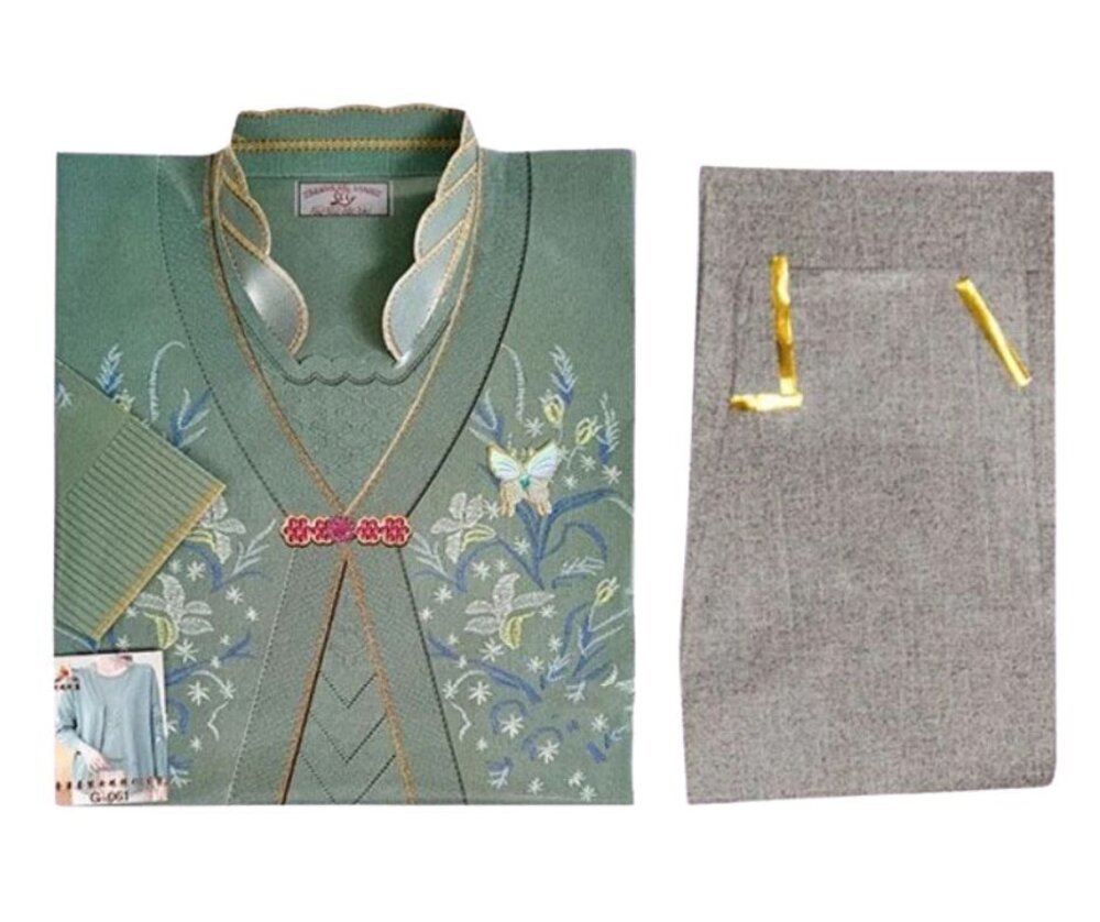 【台中35年老店】紙紮女士針織衫套裝 紙紮衣服 紙紮女裝 元寶 金條 蓮花紙 元寶紙 庫錢 蓮花塔 拜拜用品-圖片-5