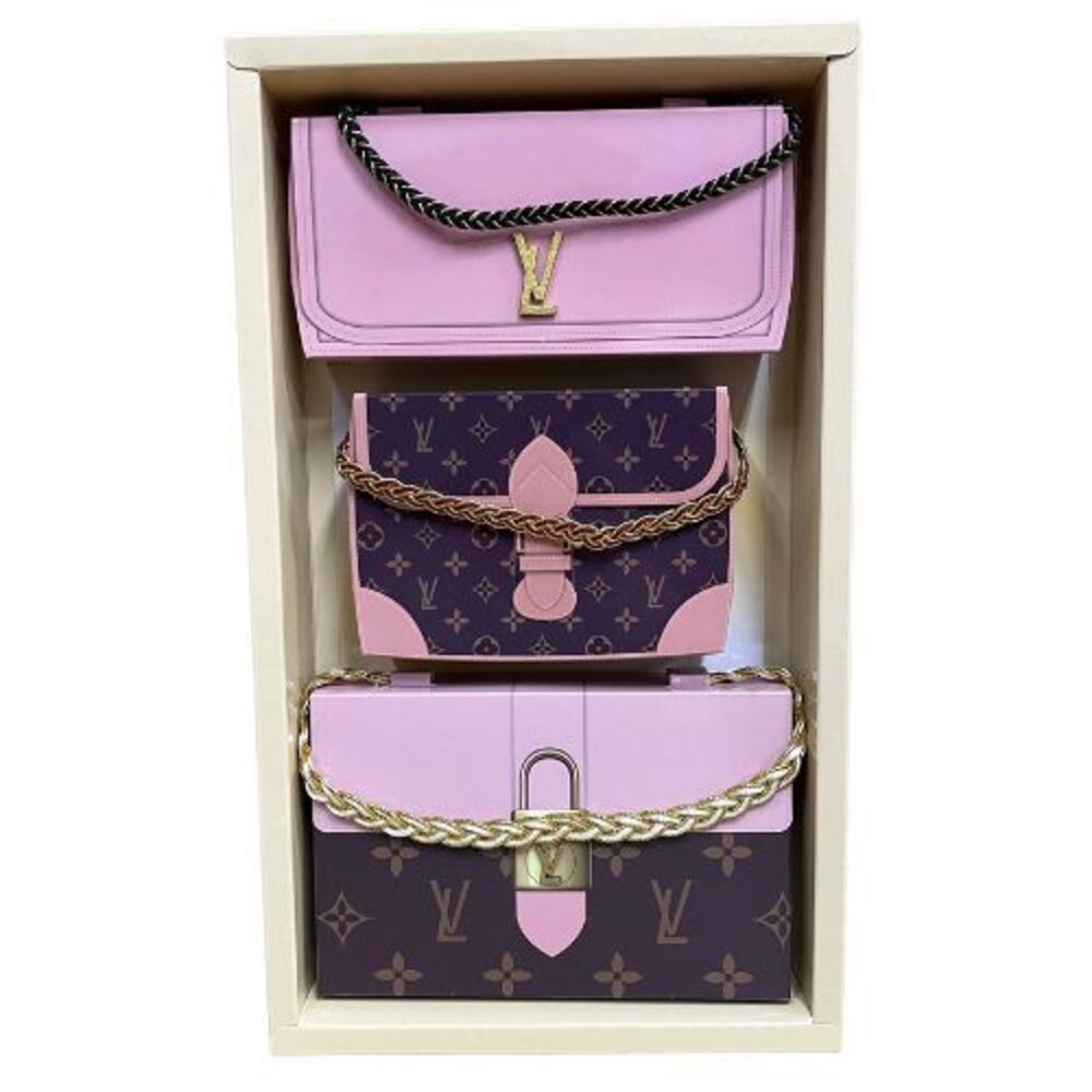 24450343589-【台中35年老店】紙紮LV時尚女包 紙紮女包 紙紮皮包 元寶 金條 蓮花 蓮花紙 元寶紙 庫錢 蓮花塔 拜拜用品 紙紮屋