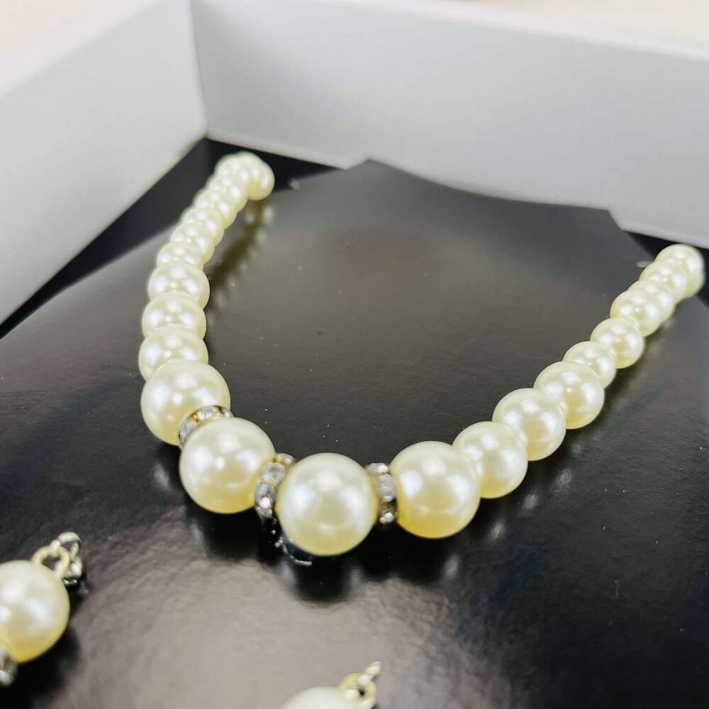 【台中35年老店】紙紮女用珍珠項鍊套組 紙紮項鍊 紙紮珍珠 紙紮珍珠項鍊-圖片-2