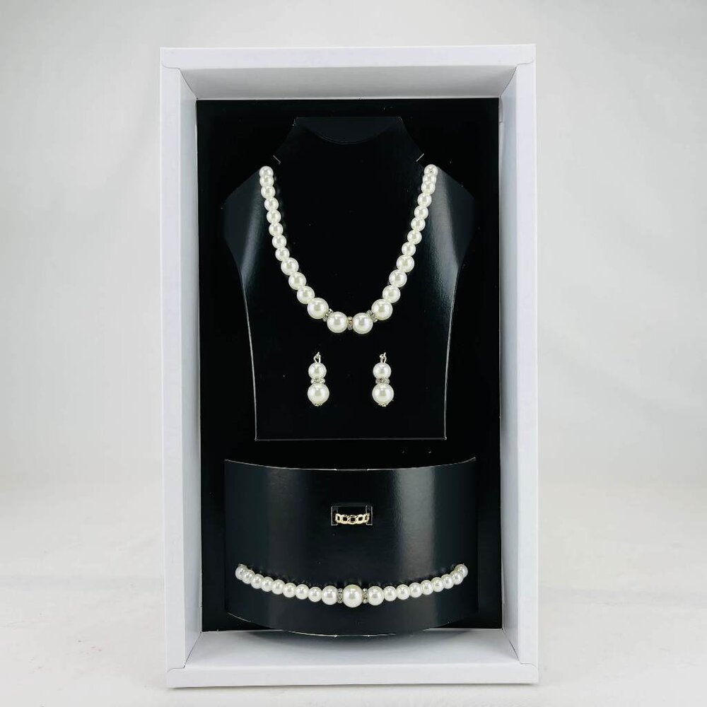 【台中35年老店】紙紮女用珍珠項鍊套組紙紮項鍊紙紮珍珠紙紮珍珠項鍊