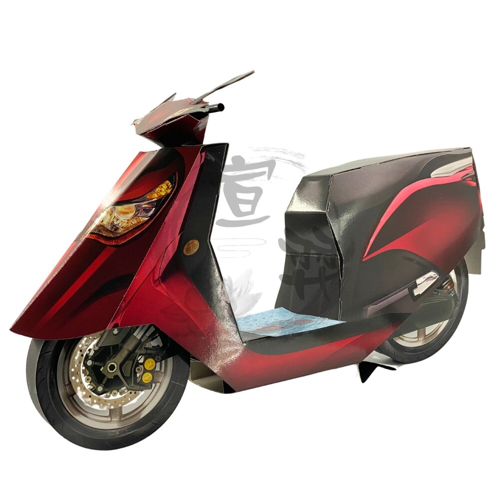 紙紮速克達機車|往生祭祀紙紮用品|台中35年老店-圖片-1