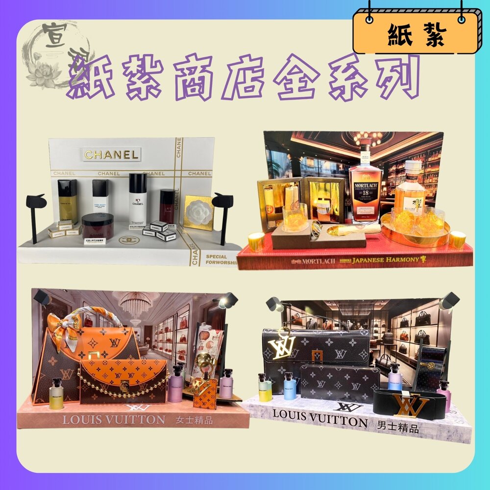 【台中35年老店】紙紮商店街套組|紙紮用品|往生祭祀|追思供奉-圖片-4