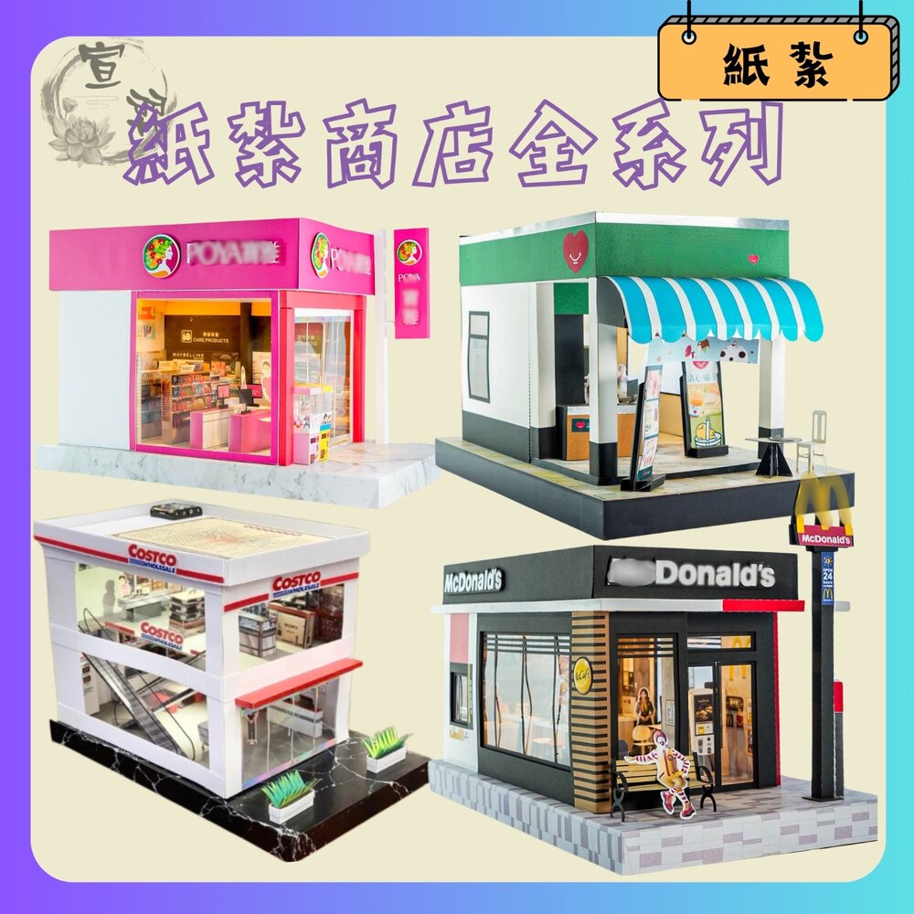 250226192210-【台中35年老店】紙紮商店街套組｜紙紮用品｜往生祭祀｜追思供奉