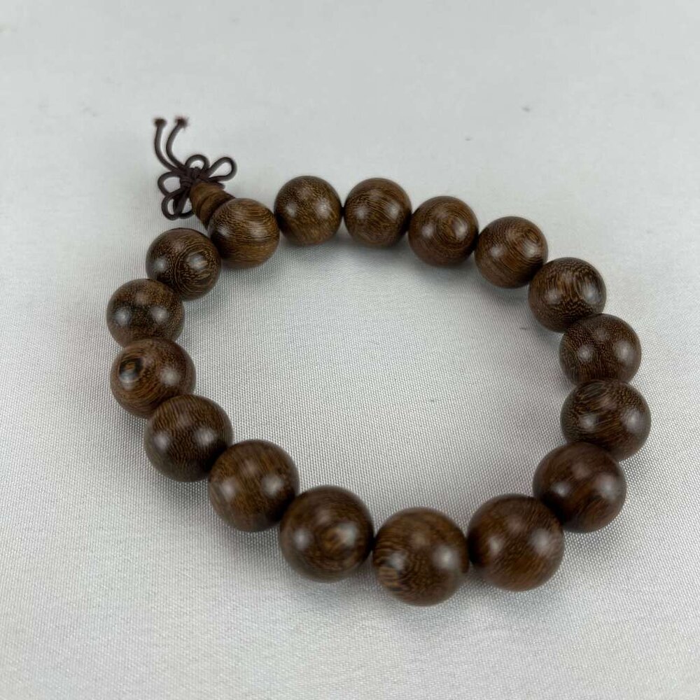 【台中35年老店】佛珠手環 佛珠 手環 金絲檀木 12mm*17顆 手串-圖片-2